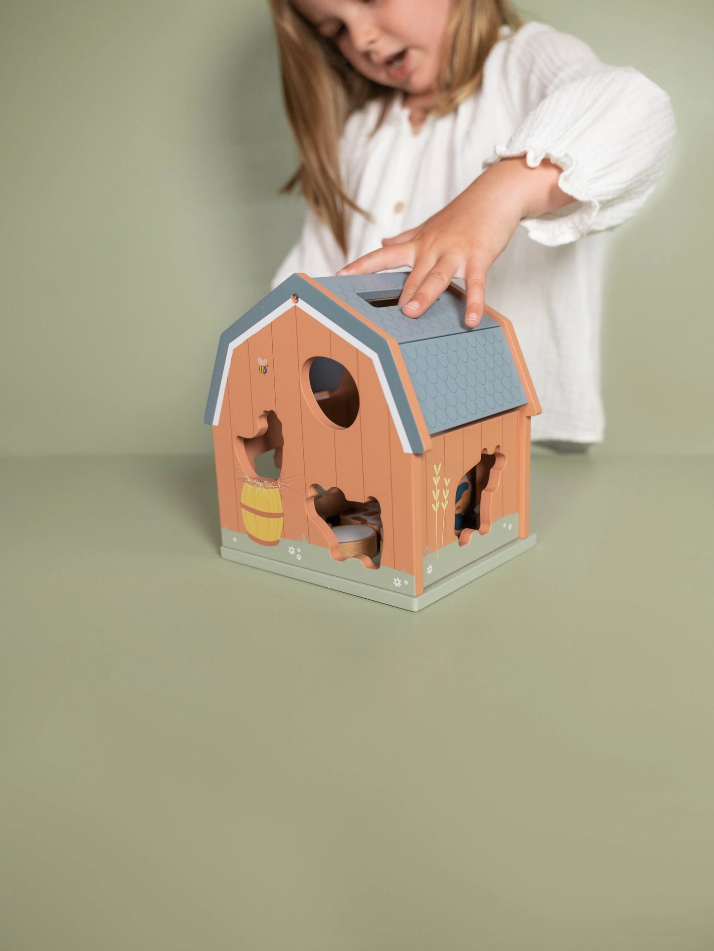 Little Dutch Wooden Shape Sorter - Little Farm