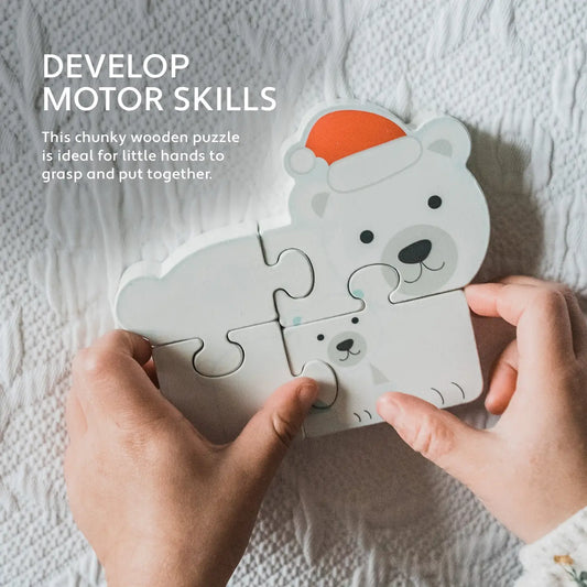 Polar Bears Wooden Puzzle