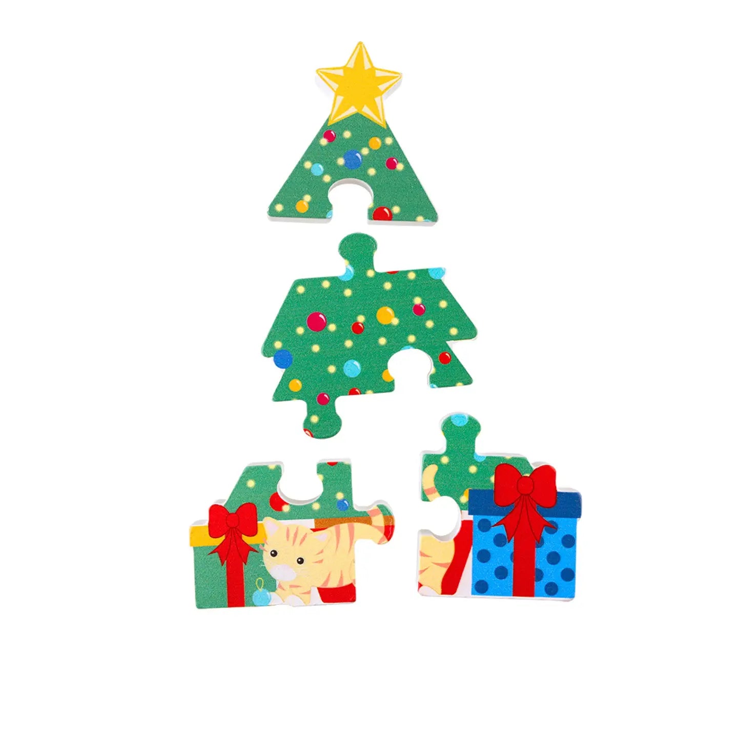 New! Christmas Tree Wooden Puzzle