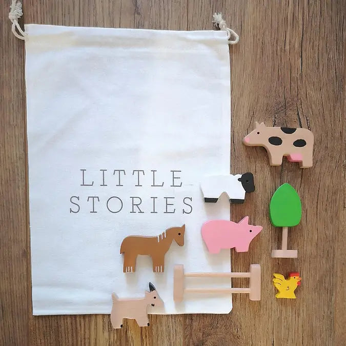 Little Stories On the Farm Wooden Toy Set