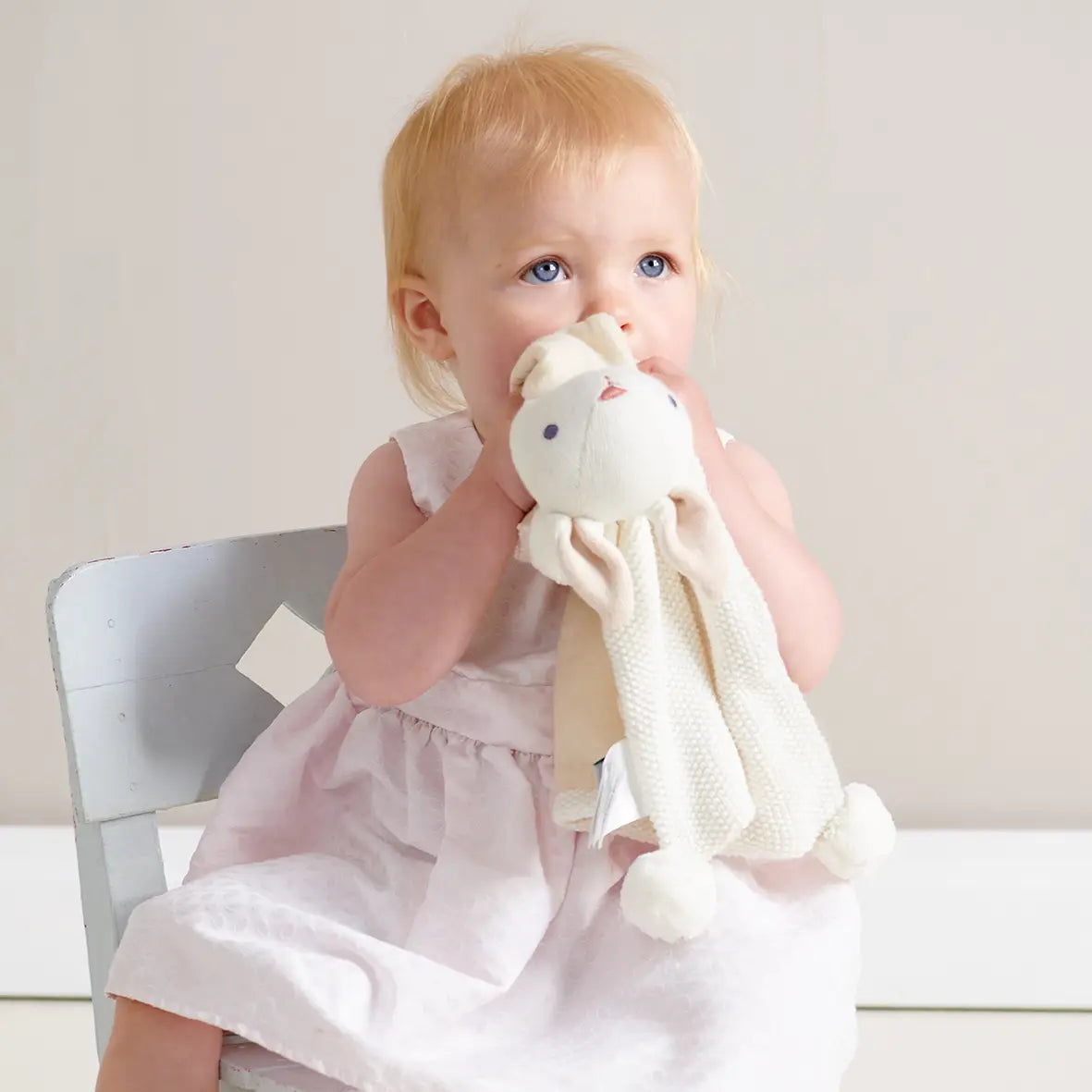 Baby Threadbare Cream Bunny Comforter