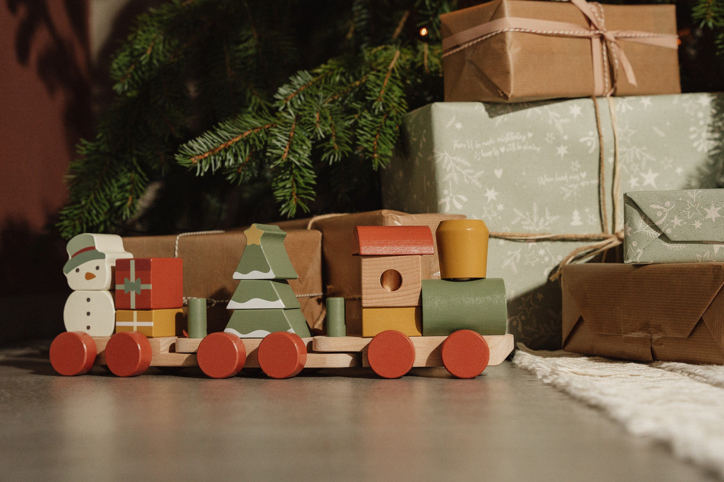 Little Dutch Christmas Wooden Stacking Train