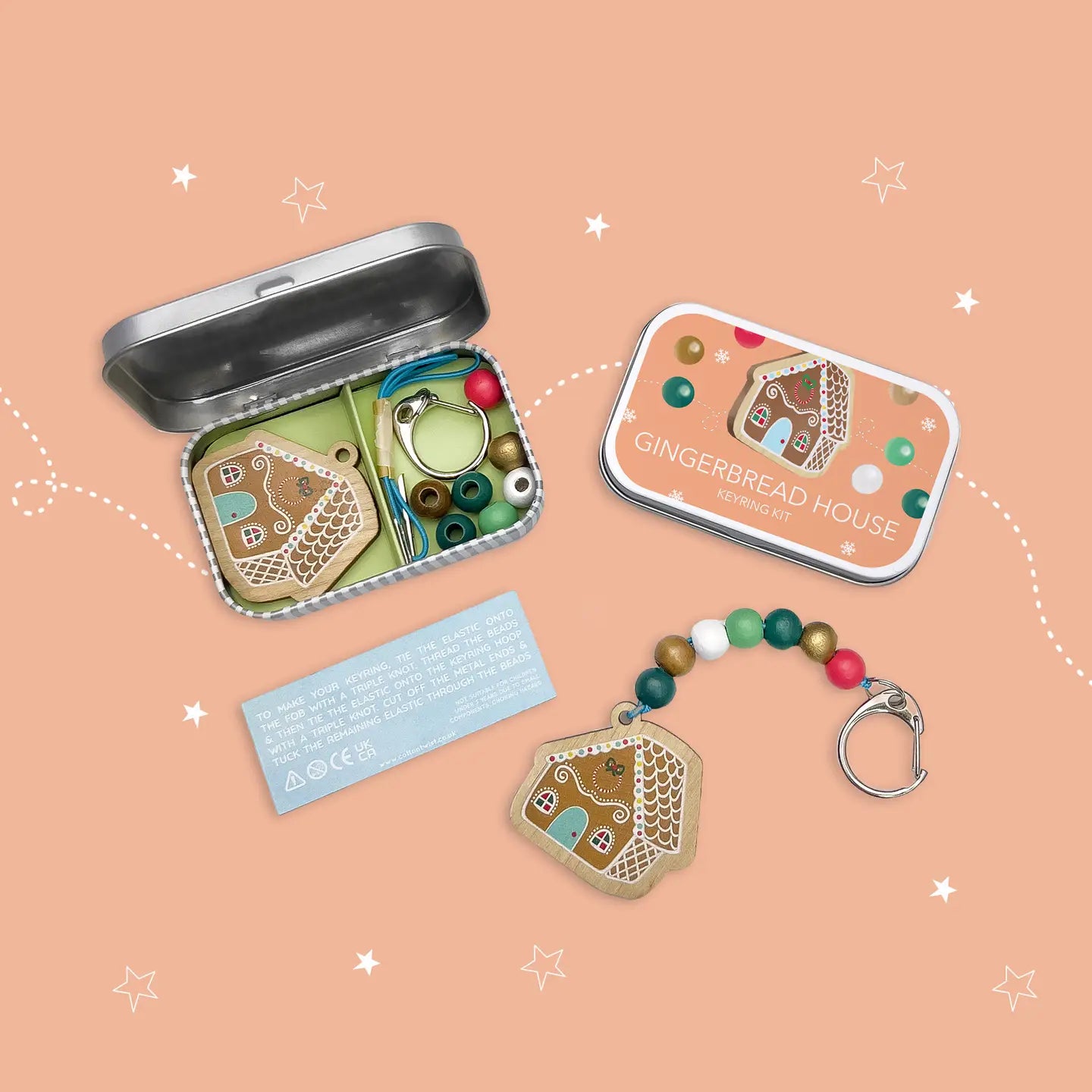 Cotton Twist Gingerbread House Keyring Gift Kit