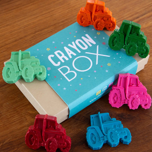 Crayon Box Tractor Shaped Wax Crayons