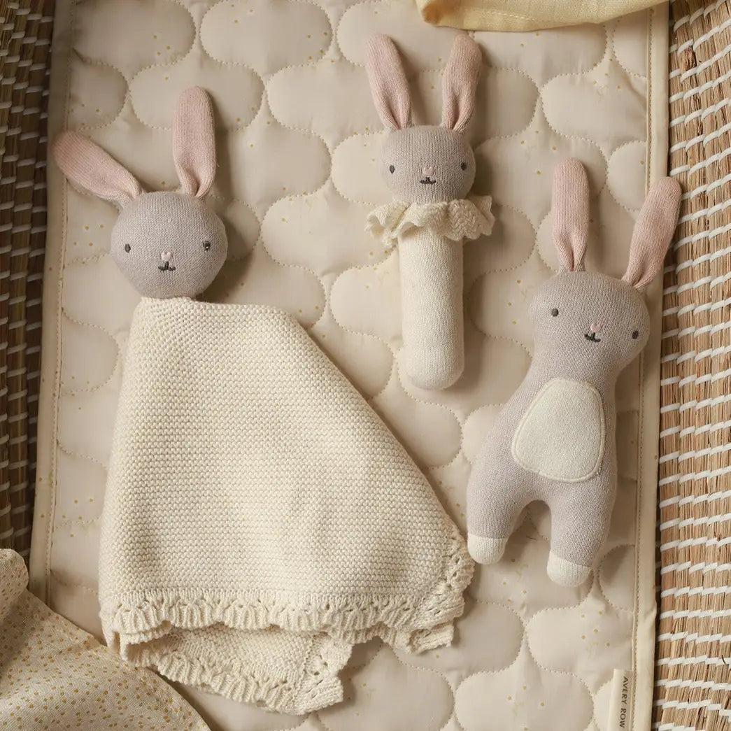 Avery Row Rattle - Blushing Bunny