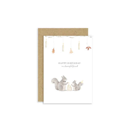 To A Special Friend Birthday Card | Squirrel Card