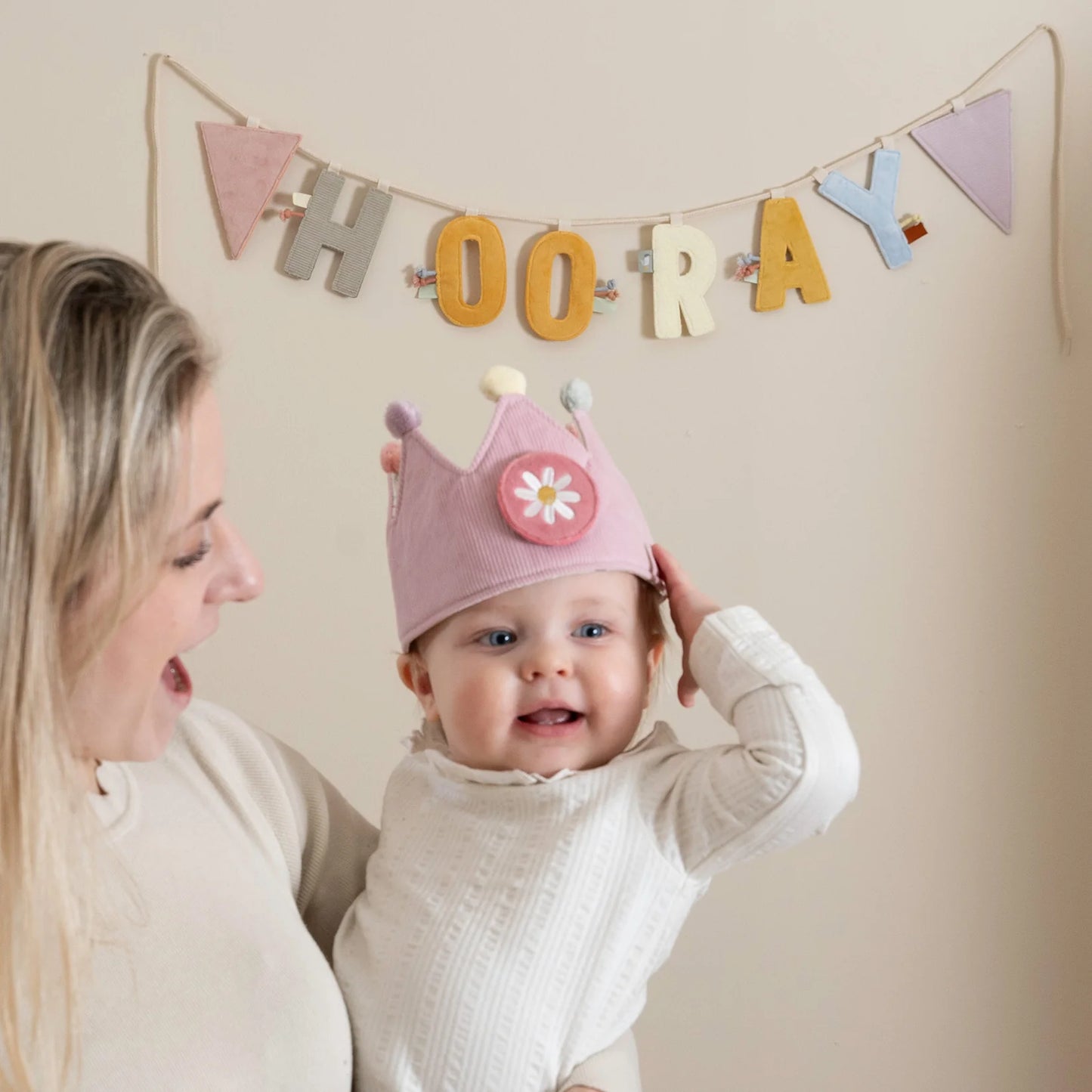 Little Dutch Birthday Crown with Numbers - pink