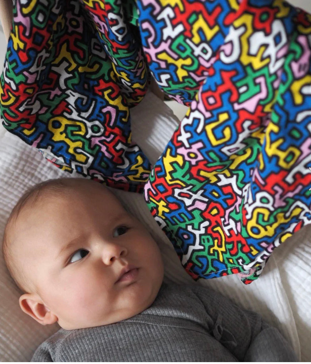 ETTA LOVES X KEITH HARING - 2 Pack Muslin Squares