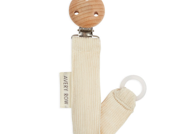 Avery Row Corduroy Dummy Clip - Cream