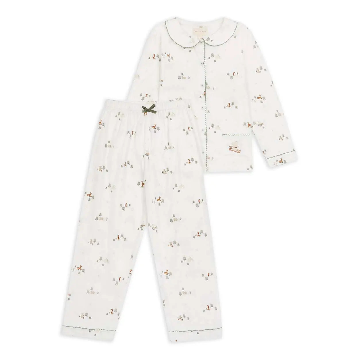 Avery Row Girls Pyjamas - Winter Ski