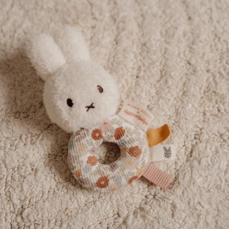 LITTLE DUTCH x MIFFY Vintage Flowers Rattle