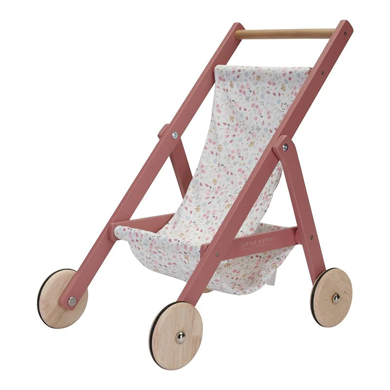 Little Dutch Wooden Doll Stroller