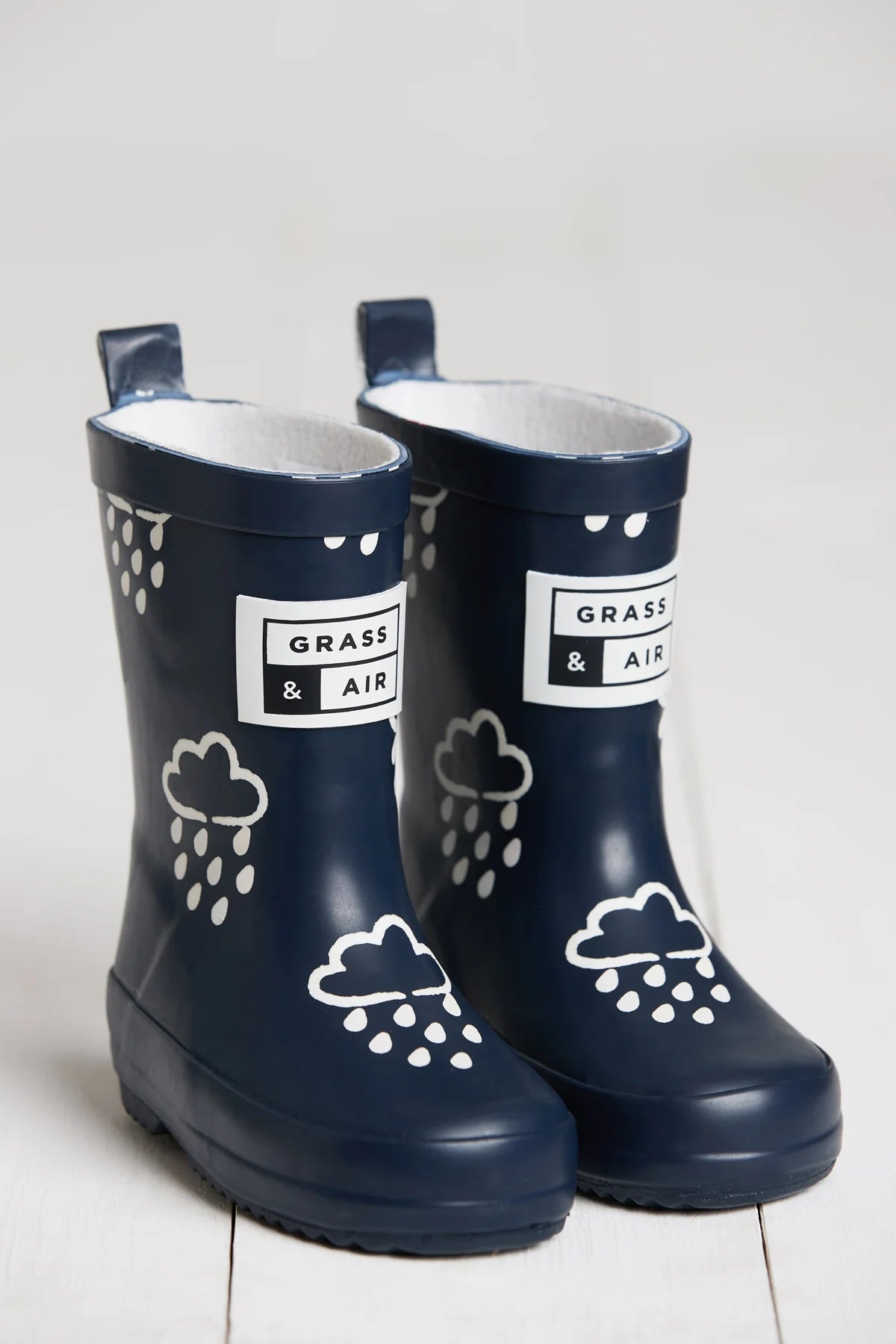 GRASS & AIR Colour Revealing Wellies - Navy